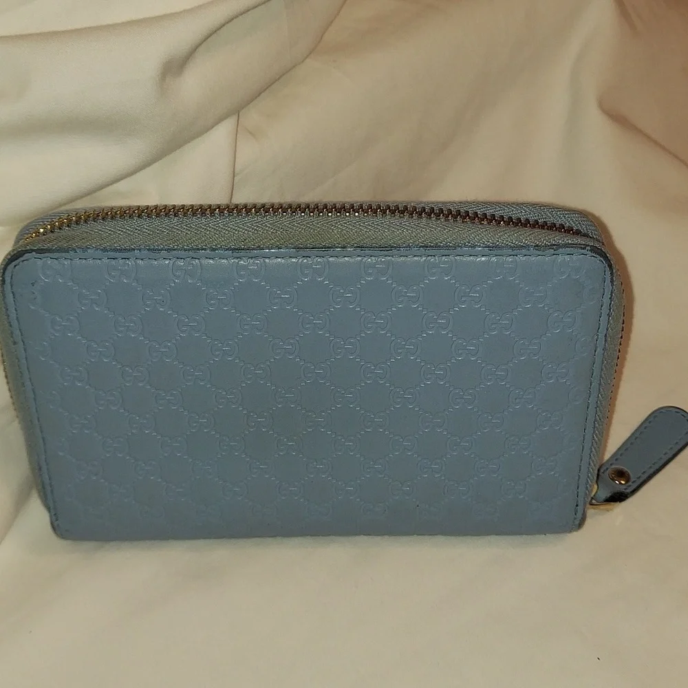 Authentic Gucci Micro Guccissima Small Zippy Wallet Organizer - Picture 2 of 10